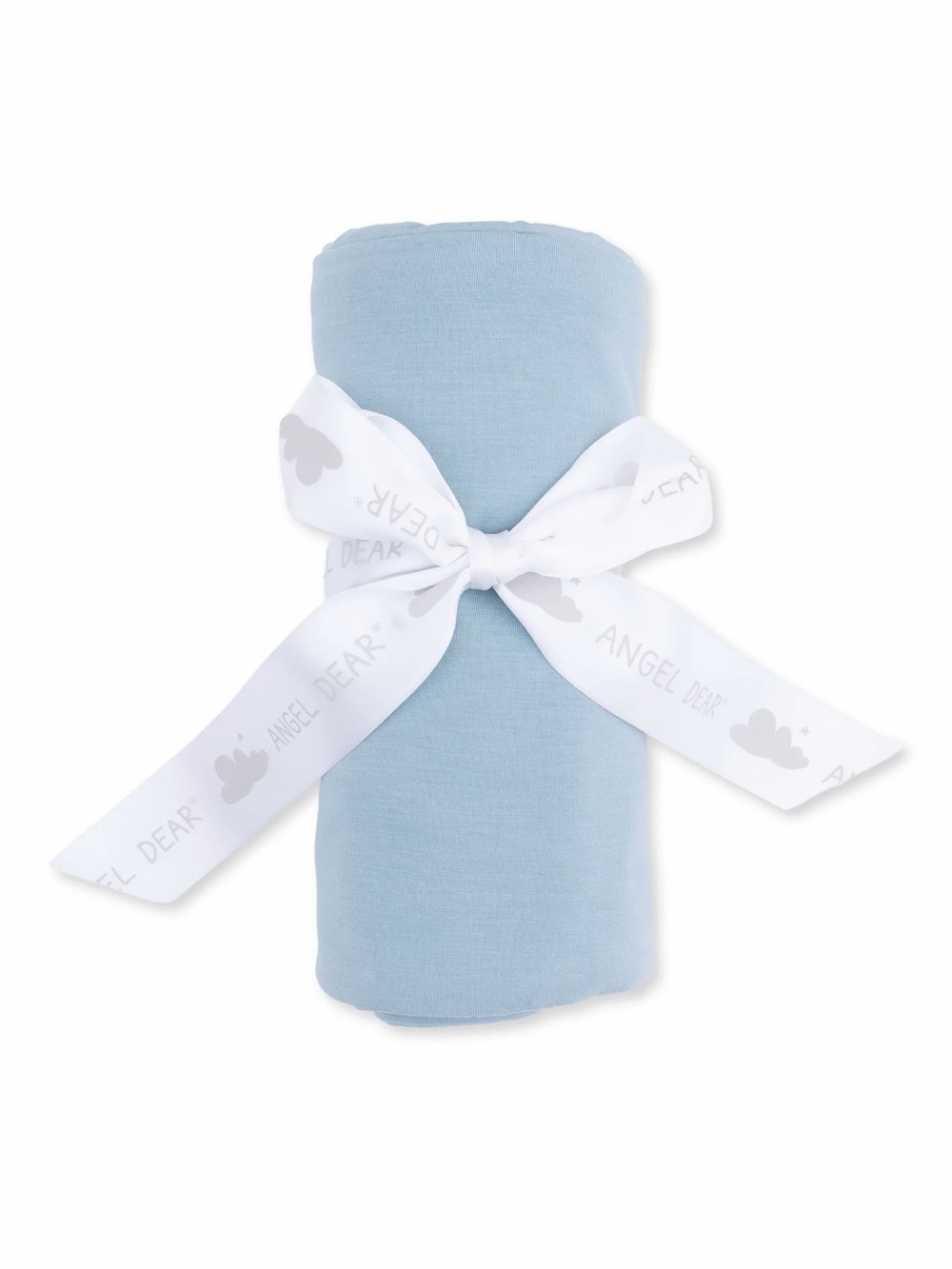 Angel Dear Solid Stone Blue Bamboo Swaddle Blanket